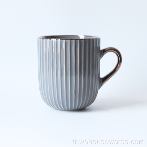 NOUVELLE MUG DE PORCELAINE blanche de style nordique 12 oz